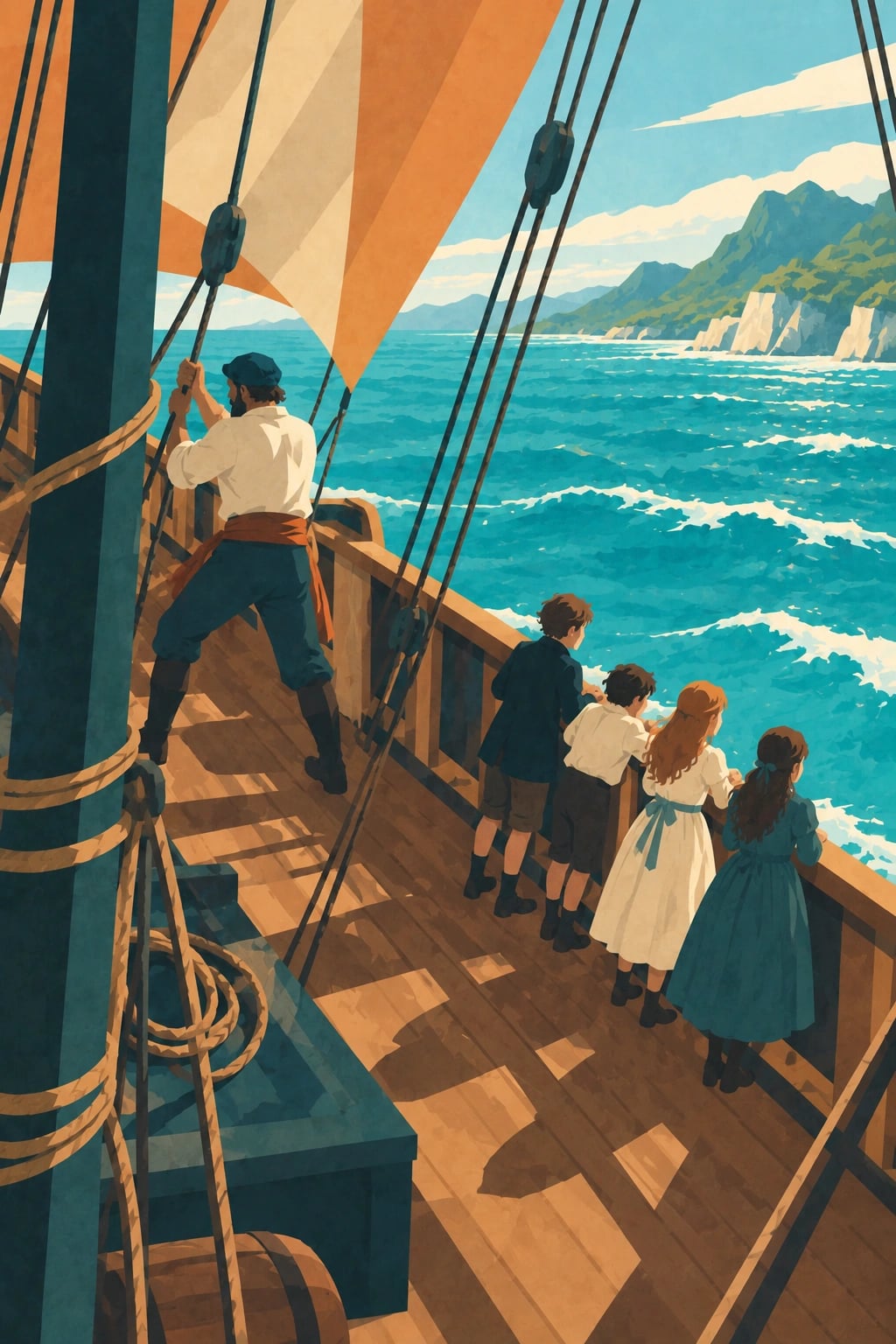 A High Wind in Jamaica cover illustration