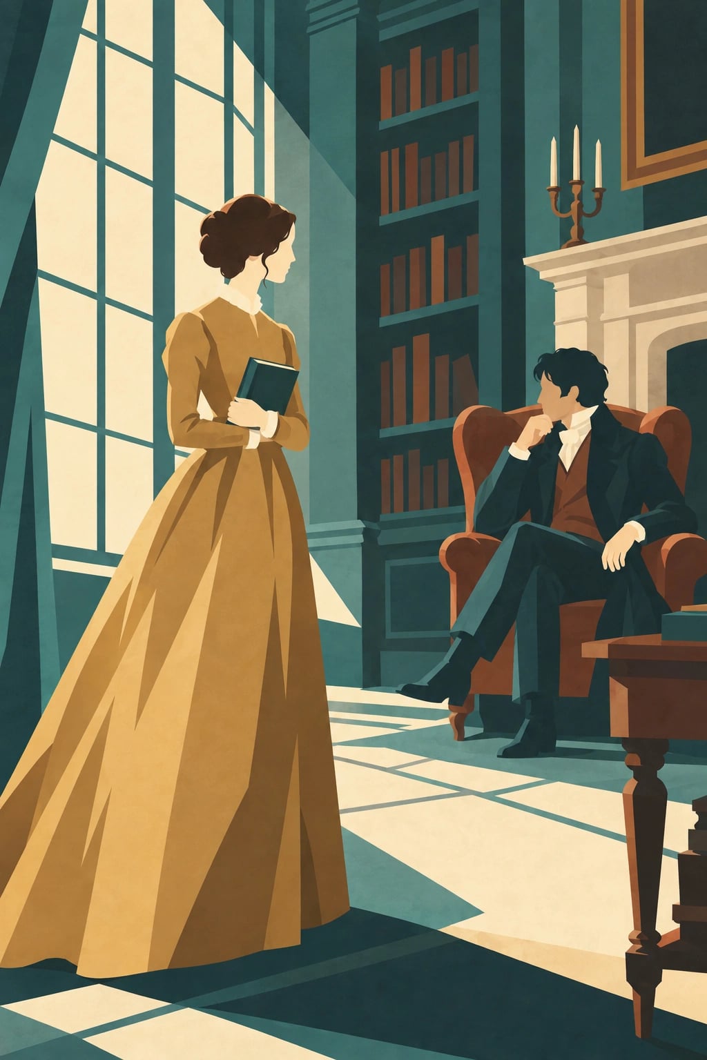 Jane Eyre cover illustration