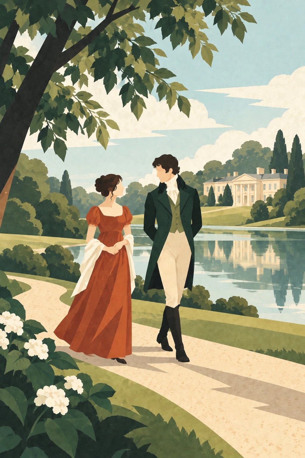 Pride and Prejudice cover illustration